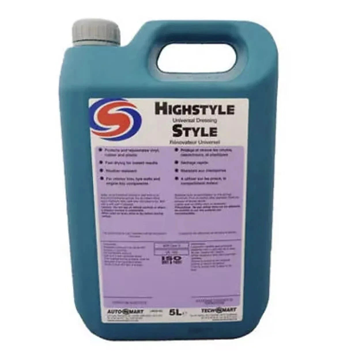 AUTOSMART HIGH STYLE TYRE SHINE SILICONE UNIVERSAL DRESSING 5 L