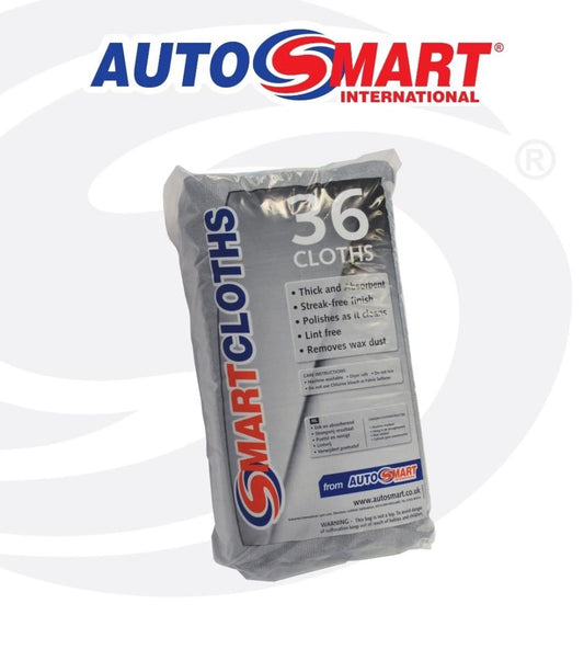 AutoSmart Car Drying Towel Cloth Large Gery Valeting Cleaning x 36